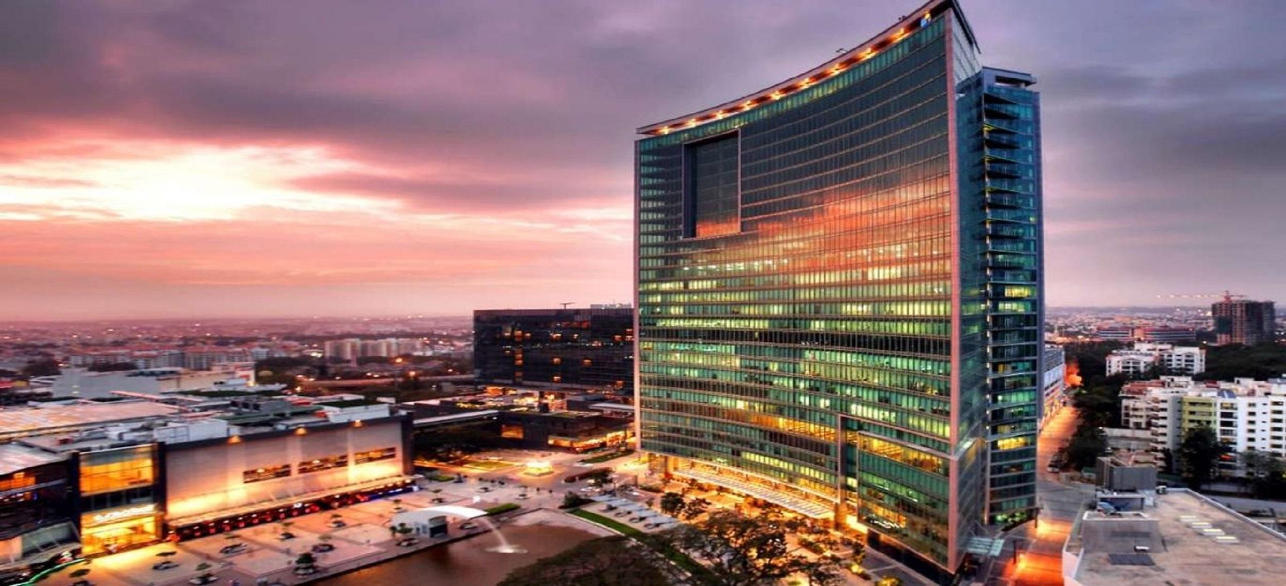 Bangalore cityscape at night